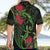 New Zealand Chameleon and Gecko Hawaiian Shirt Maori Silver Fern and Pohutukawa Decoration