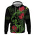 New Zealand Chameleon and Gecko Hoodie Maori Silver Fern and Pohutukawa Decoration