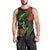 New Zealand Chameleon and Gecko Men Tank Top Maori Silver Fern and Pohutukawa Decoration