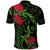 New Zealand Chameleon and Gecko Polo Shirt Maori Silver Fern and Pohutukawa Decoration