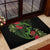 New Zealand Chameleon and Gecko Rubber Doormat Maori Silver Fern and Pohutukawa Decoration