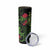 New Zealand Chameleon and Gecko Skinny Tumbler Maori Silver Fern and Pohutukawa Decoration