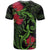 New Zealand Chameleon and Gecko T Shirt Maori Silver Fern and Pohutukawa Decoration