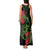 New Zealand Chameleon and Gecko Tank Maxi Dress Maori Silver Fern and Pohutukawa Decoration