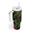 New Zealand Chameleon and Gecko Tumbler With Handle Maori Silver Fern and Pohutukawa Decoration