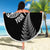 Personalised New Zealand Maori Art Tattoo and Silver Fern Beach Blanket