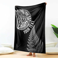 Personalised New Zealand Maori Art Tattoo and Silver Fern Blanket LT03 - Polynesian Pride
