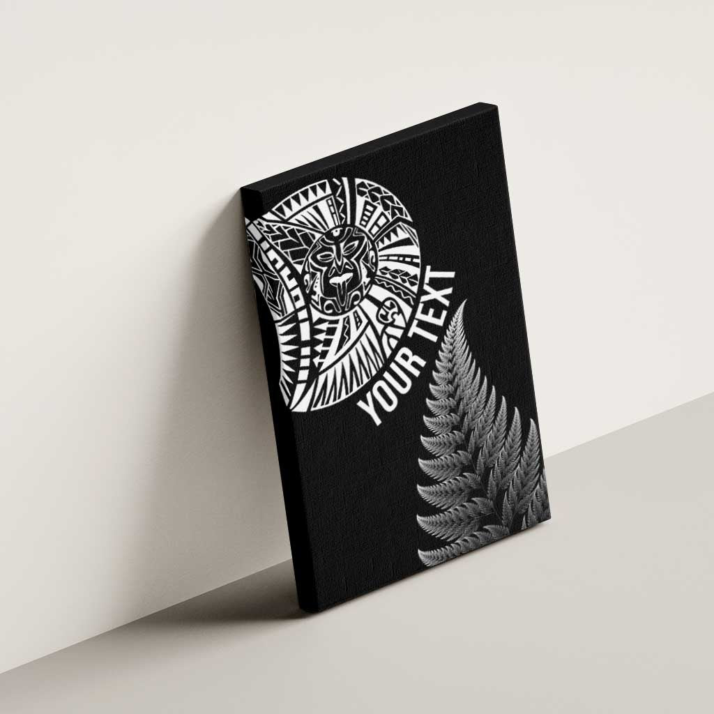 Personalised New Zealand Maori Art Tattoo and Silver Fern Canvas Wall Art LT03 - Polynesian Pride