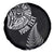 Personalised New Zealand Maori Art Tattoo and Silver Fern Spare Tire Cover