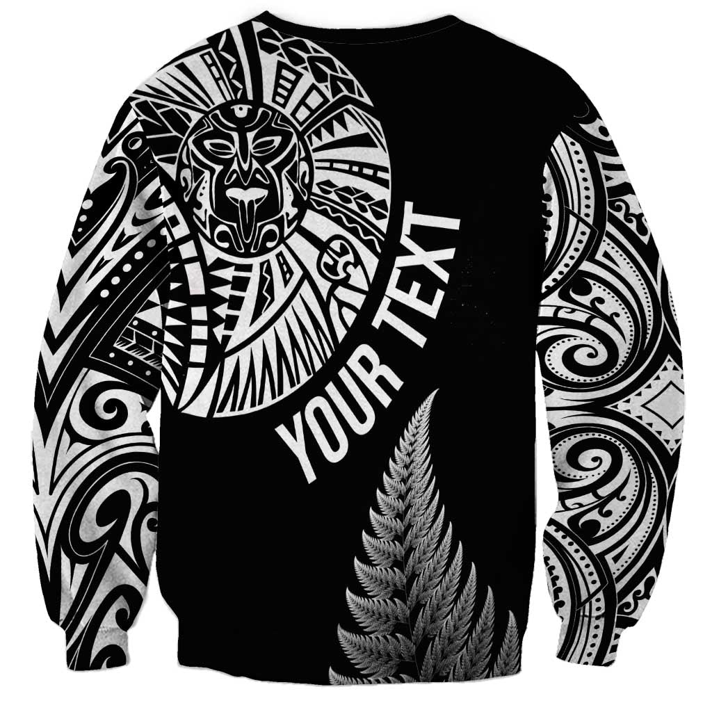 Personalised New Zealand Maori Art Tattoo and Silver Fern Sweatshirt LT03 - Polynesian Pride