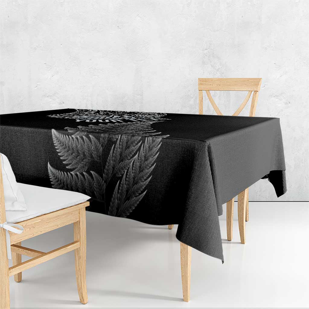 Personalised New Zealand Maori Art Tattoo and Silver Fern Tablecloth LT03 - Polynesian Pride