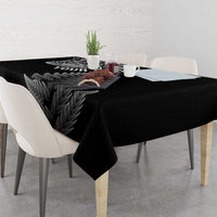 Personalised New Zealand Maori Art Tattoo and Silver Fern Tablecloth LT03 - Polynesian Pride