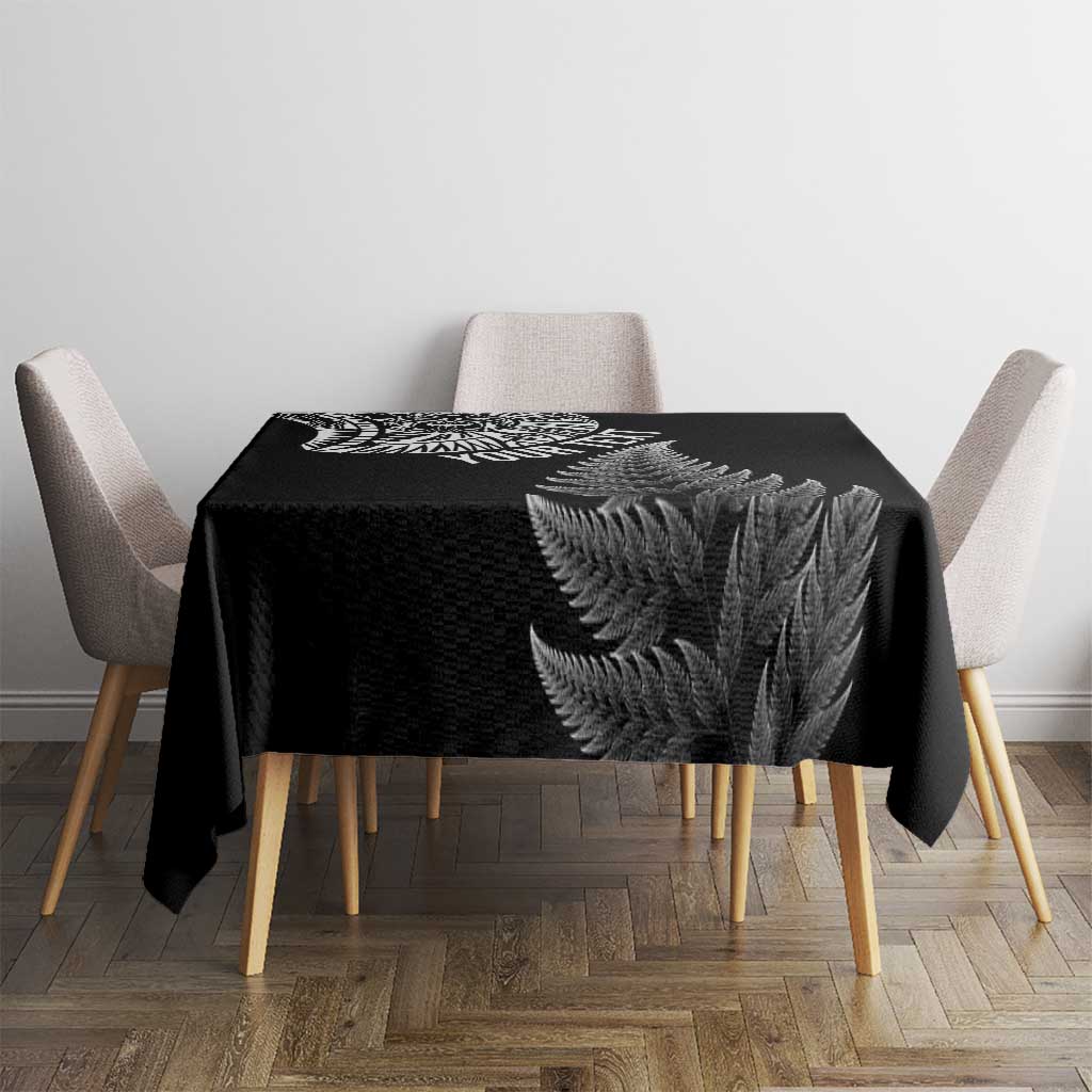 Personalised New Zealand Maori Art Tattoo and Silver Fern Tablecloth LT03 - Polynesian Pride