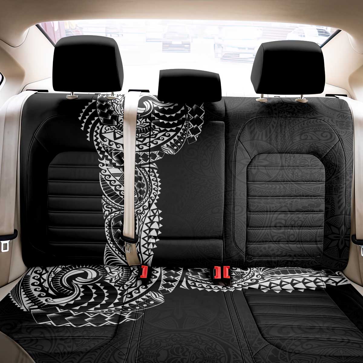 Polynesian Art Traditional Tattoo Pattern Back Car Seat Cover LT03 - Polynesian Pride