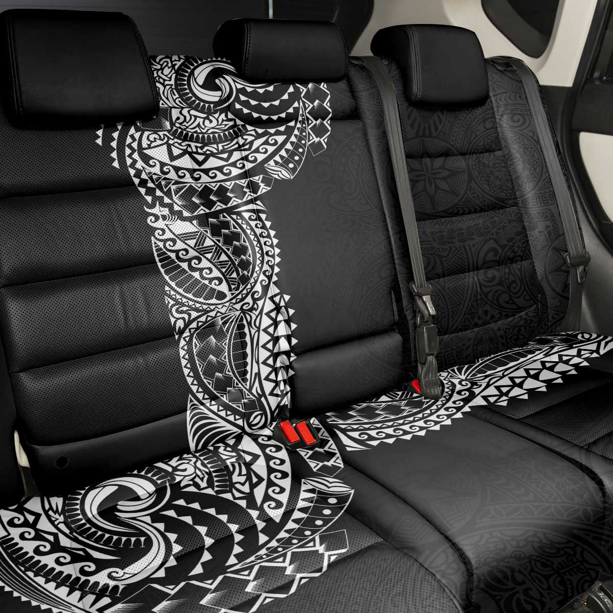 Polynesian Art Traditional Tattoo Pattern Back Car Seat Cover LT03 - Polynesian Pride