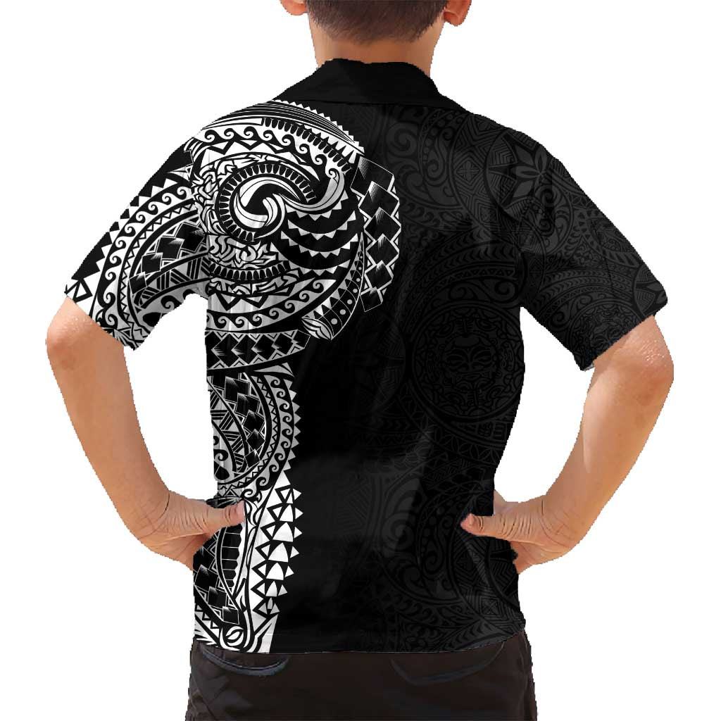 Polynesian Art Traditional Tattoo Pattern Family Matching Summer Maxi Dress and Hawaiian Shirt LT03 - Polynesian Pride