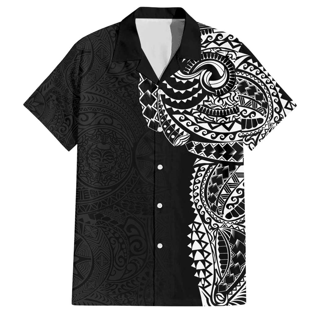 Polynesian Art Traditional Tattoo Pattern Hawaiian Shirt LT03 Black - Polynesian Pride