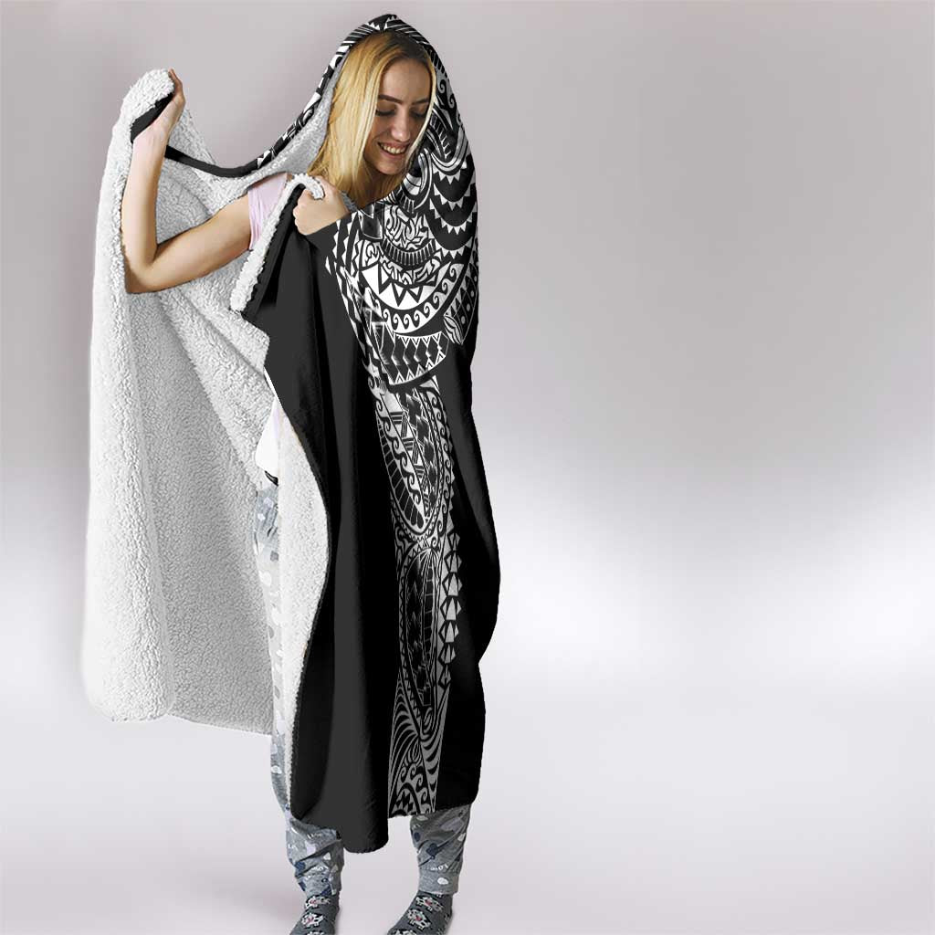 Polynesian Art Traditional Tattoo Pattern Hooded Blanket LT03 - Polynesian Pride
