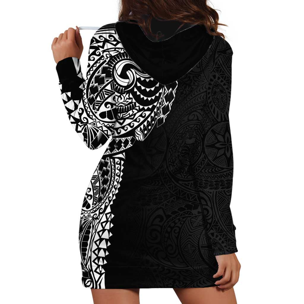 Polynesian Art Traditional Tattoo Pattern Hoodie Dress LT03 - Polynesian Pride