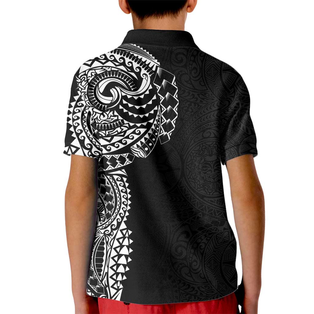 Polynesian Art Traditional Tattoo Pattern Kid Polo Shirt