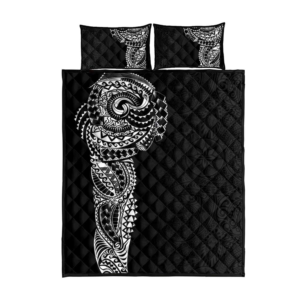 Polynesian Art Traditional Tattoo Pattern Quilt Bed Set LT03 - Polynesian Pride