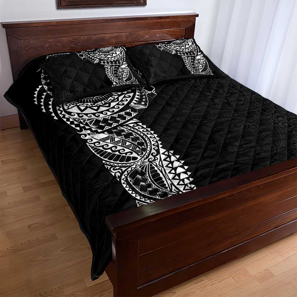 Polynesian Art Traditional Tattoo Pattern Quilt Bed Set LT03 - Polynesian Pride