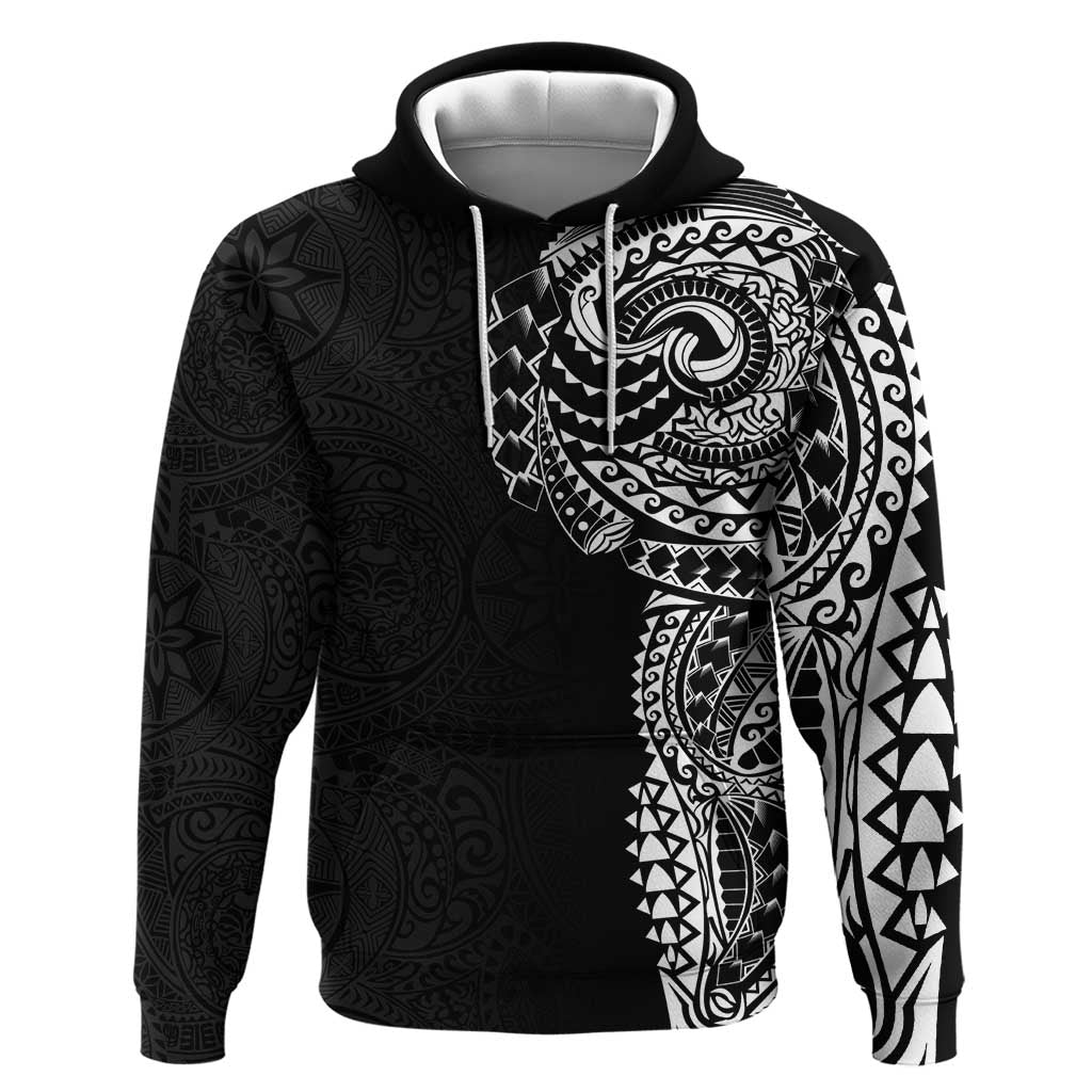 Polynesian Art Traditional Tattoo Pattern Zip Hoodie