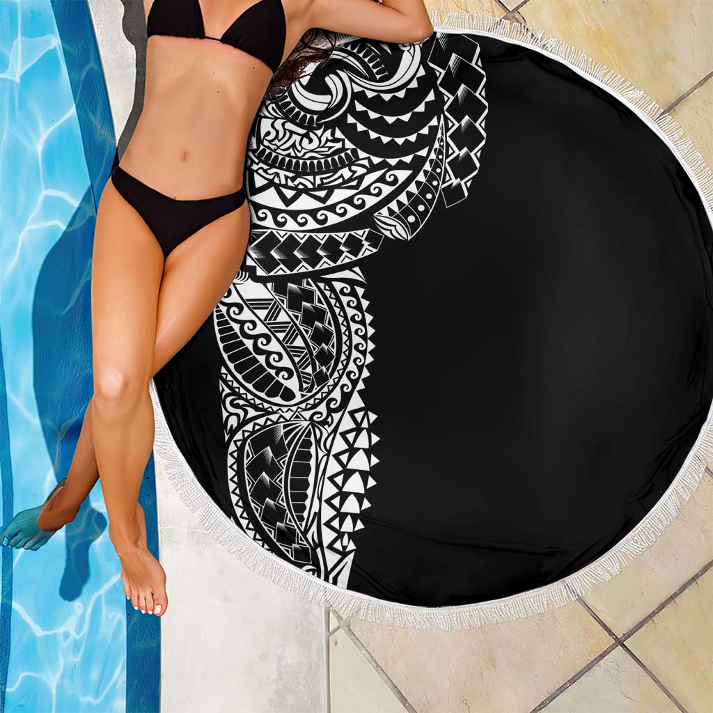 Polynesian Art Traditional Tattoo Beach Blanket Simple Style LT03 - Polynesian Pride