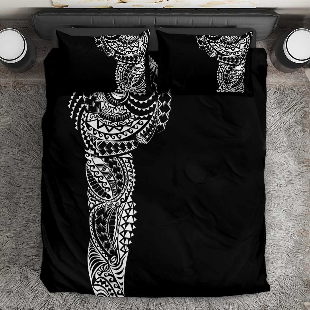 Polynesian Art Traditional Tattoo Bedding Set Simple Style