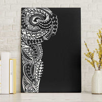 Polynesian Art Traditional Tattoo Canvas Wall Art Simple Style LT03 Without Frame Black - Polynesian Pride