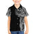 Polynesian Art Traditional Tattoo Family Matching Off Shoulder Short Dress and Hawaiian Shirt Simple Style