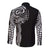 Polynesian Art Traditional Tattoo Long Sleeve Button Shirt Simple Style