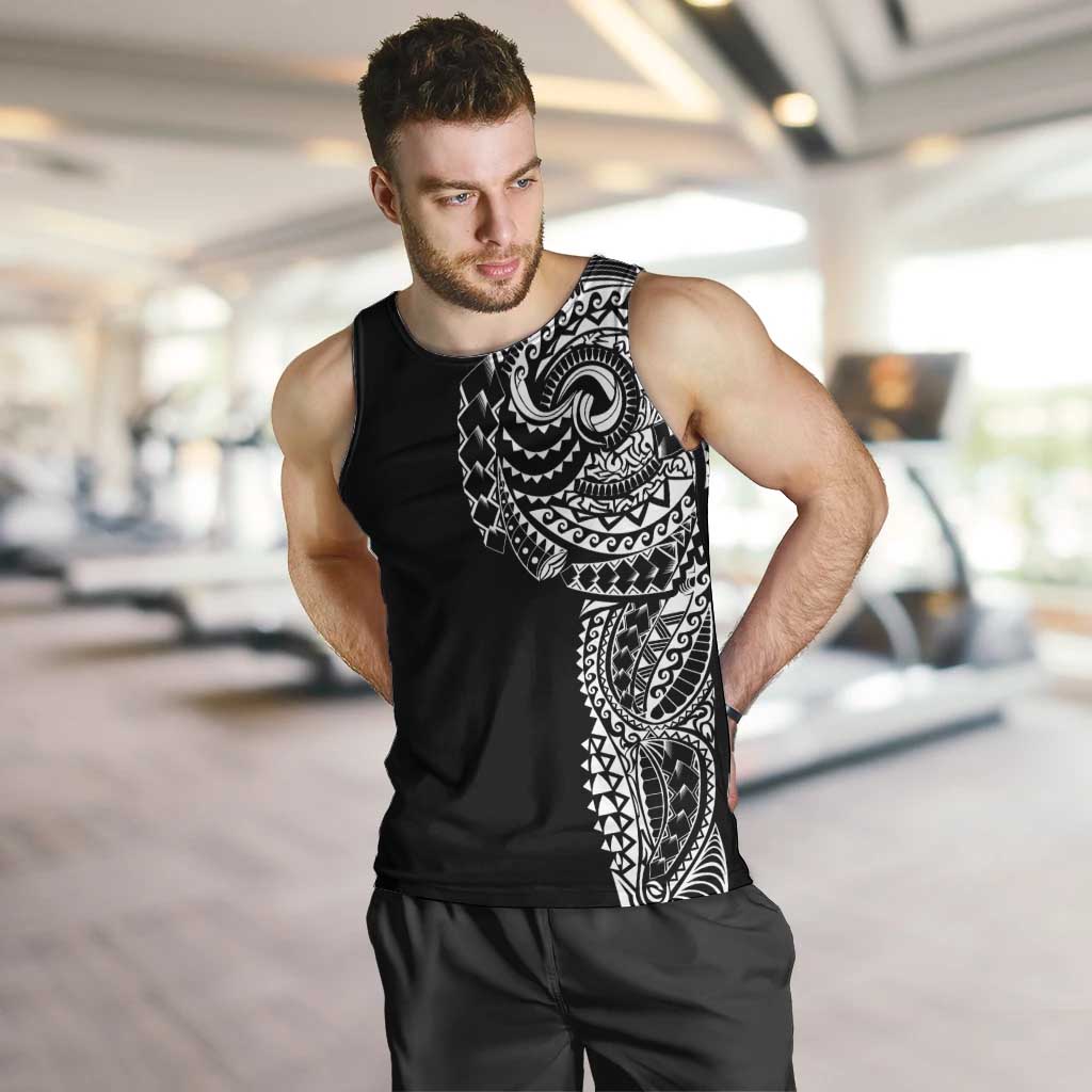 Polynesian Art Traditional Tattoo Men Tank Top Simple Style