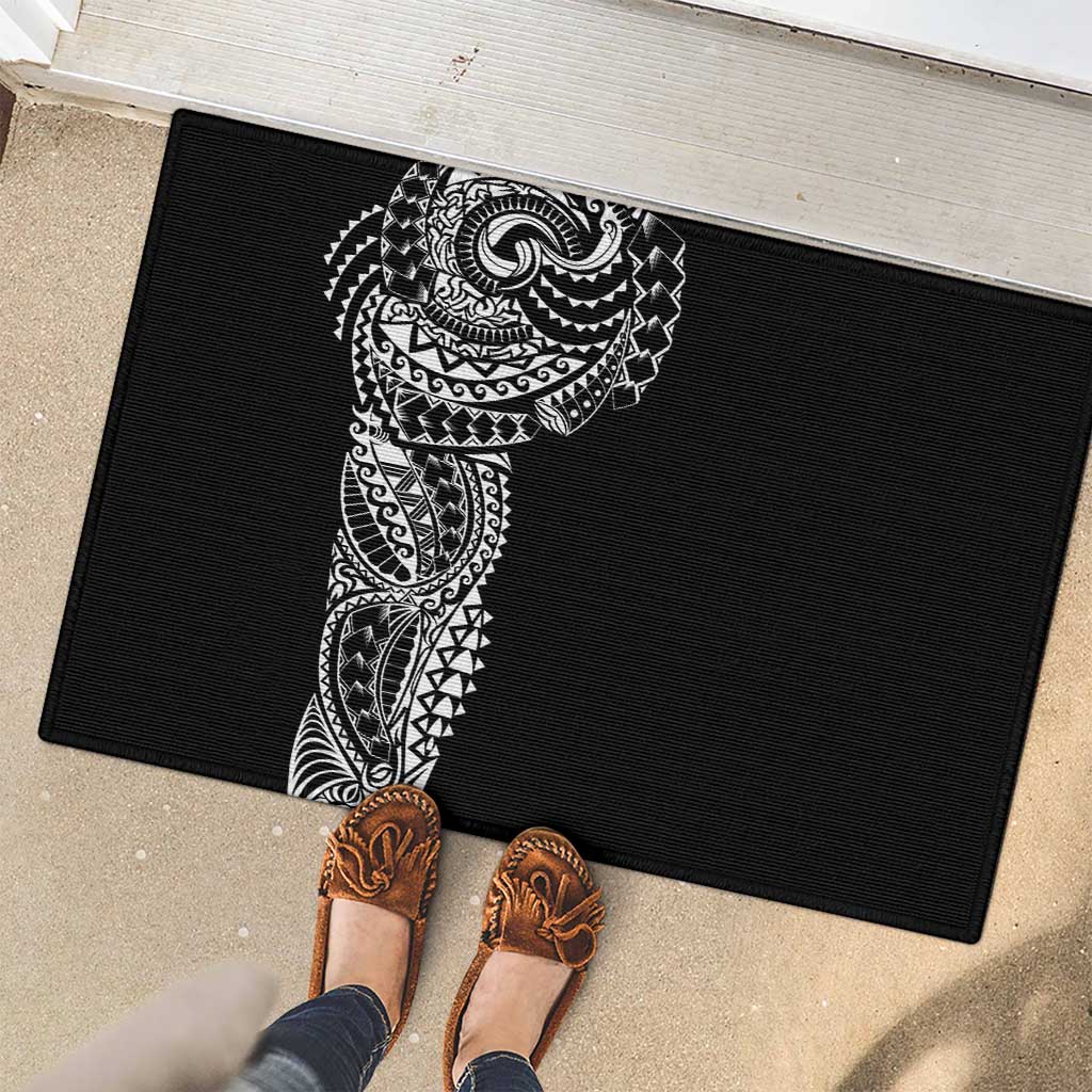 Polynesian Art Traditional Tattoo Rubber Doormat Simple Style LT03 - Polynesian Pride