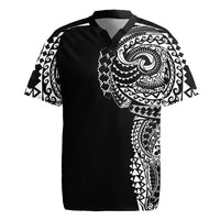 Polynesian Art Traditional Tattoo Rugby Jersey Simple Style