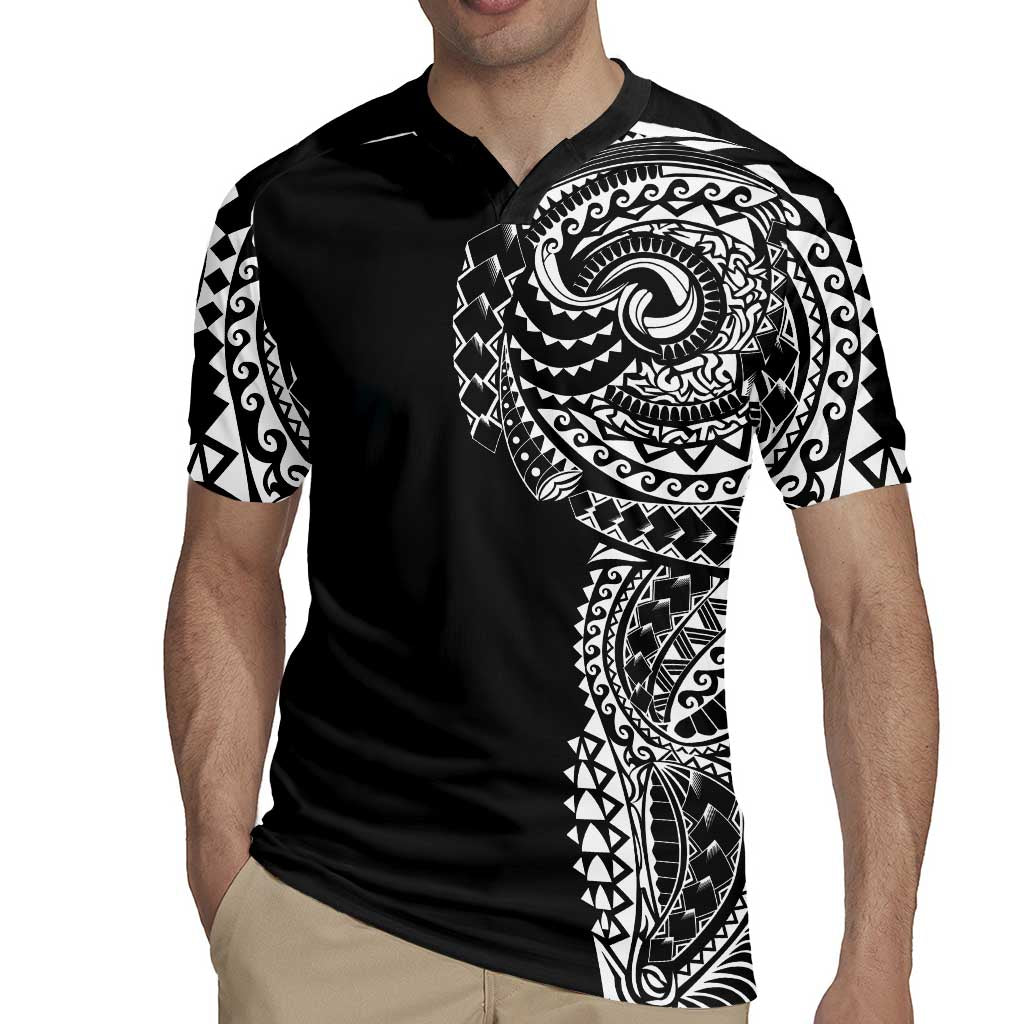 Polynesian Art Traditional Tattoo Rugby Jersey Simple Style