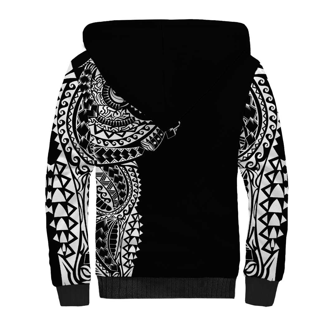 Polynesian Art Traditional Tattoo Sherpa Hoodie Simple Style LT03 - Polynesian Pride