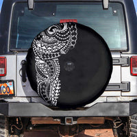Polynesian Art Traditional Tattoo Spare Tire Cover Simple Style LT03 Black - Polynesian Pride