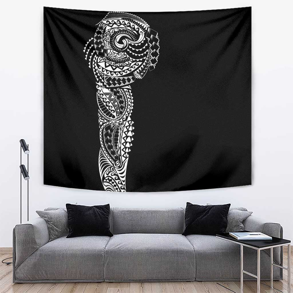 Polynesian Art Traditional Tattoo Tapestry Simple Style