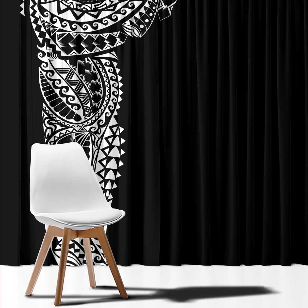 Polynesian Art Traditional Tattoo Window Curtain Simple Style LT03 - Polynesian Pride