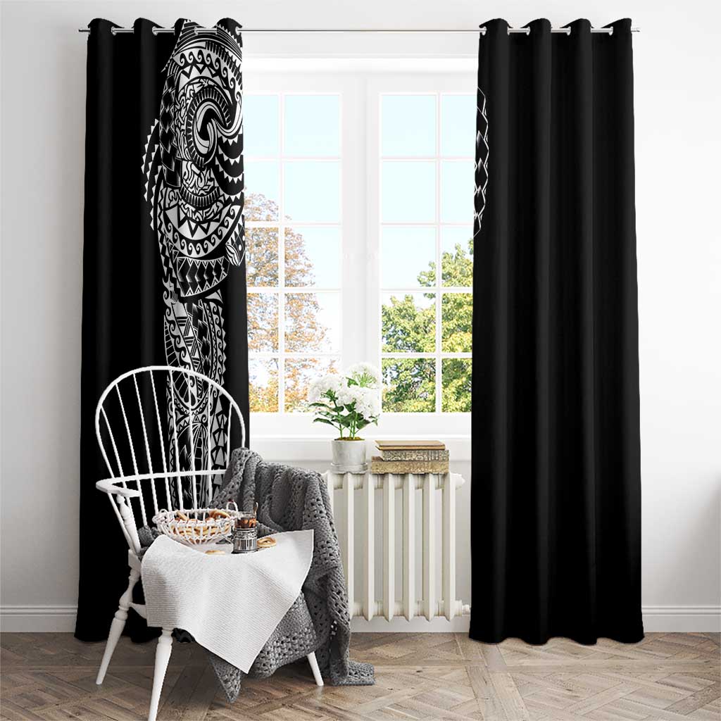 Polynesian Art Traditional Tattoo Window Curtain Simple Style LT03 - Polynesian Pride