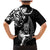 New Zealand Maori Warrior Rugby Family Matching Mermaid Dress and Hawaiian Shirt Silver Fern