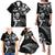 New Zealand Maori Warrior Rugby Family Matching Puletasi and Hawaiian Shirt Silver Fern