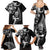 New Zealand Maori Warrior Rugby Family Matching Summer Maxi Dress and Hawaiian Shirt Silver Fern