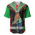 PNG Mendi Muruks Rugby Baseball Jersey The Cassowary Head and PNG Bird Polynesian Tattoo LT03 Green - Polynesian Pride