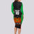 Custom PNG Mendi Muruks Rugby Long Sleeve Bodycon Dress The Cassowary Head and PNG Bird Polynesian Tattoo LT03 - Polynesian Pride