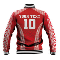 Custom Tonga Pacific Rugby 2024 Baseball Jacket Ngatu Tribal Pattern LT03 - Polynesian Pride