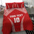 Custom Tonga Pacific Rugby 2024 Bedding Set Ngatu Tribal Pattern