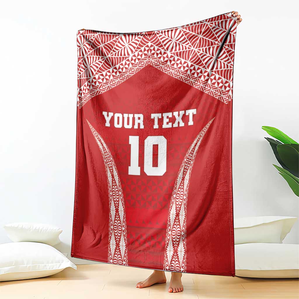 Custom Tonga Pacific Rugby 2024 Blanket Ngatu Tribal Pattern LT03 - Polynesian Pride