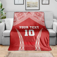 Custom Tonga Pacific Rugby 2024 Blanket Ngatu Tribal Pattern LT03 - Polynesian Pride